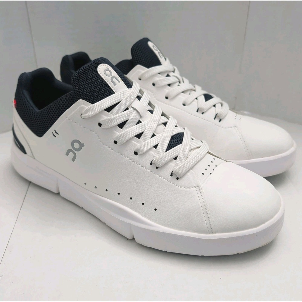 On The Roger Advantage White Midnight Mens Size 9 Tennis Lifestyle Shoes Sneaker